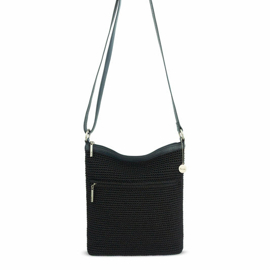 Lucia Crossbody Bag in Black Crochet