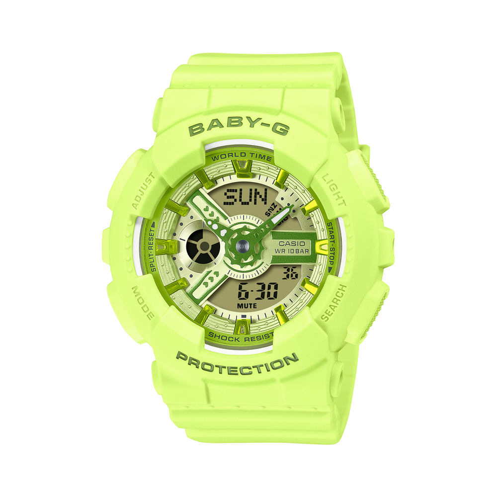 BA110YK-3ASW | BABY-G ANALOG DIGITAL Green - Casio