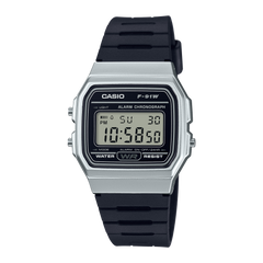 F91WM-7A | Silver and Black Digital Watch - Casio