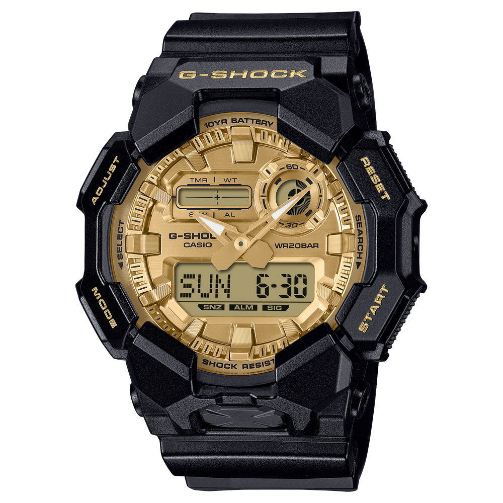 GA010GGB-1A9 | G-SHOCK ANALOG-DIGITAL Black - Casio