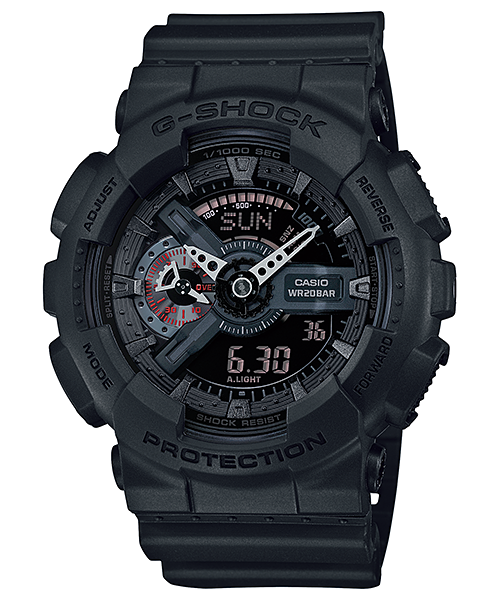 GA110MB-1A | G-SHOCK Matte Black X-Large Analog Digital Watch - Casio
