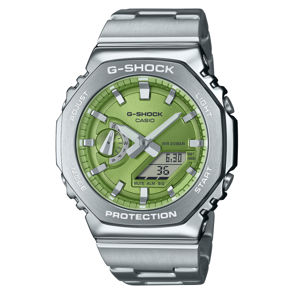 GM2110D-3A | Metal G-SHOCK Green Dial Watch | Casio G-SHOCK - Casio