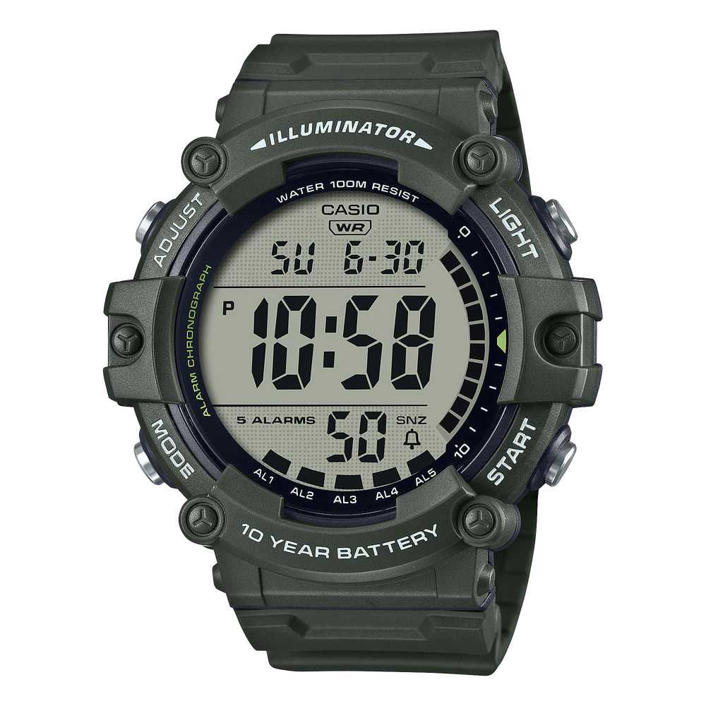 AE1500WHX-3AV | Illuminator Dark Basil Green Watch - Casio