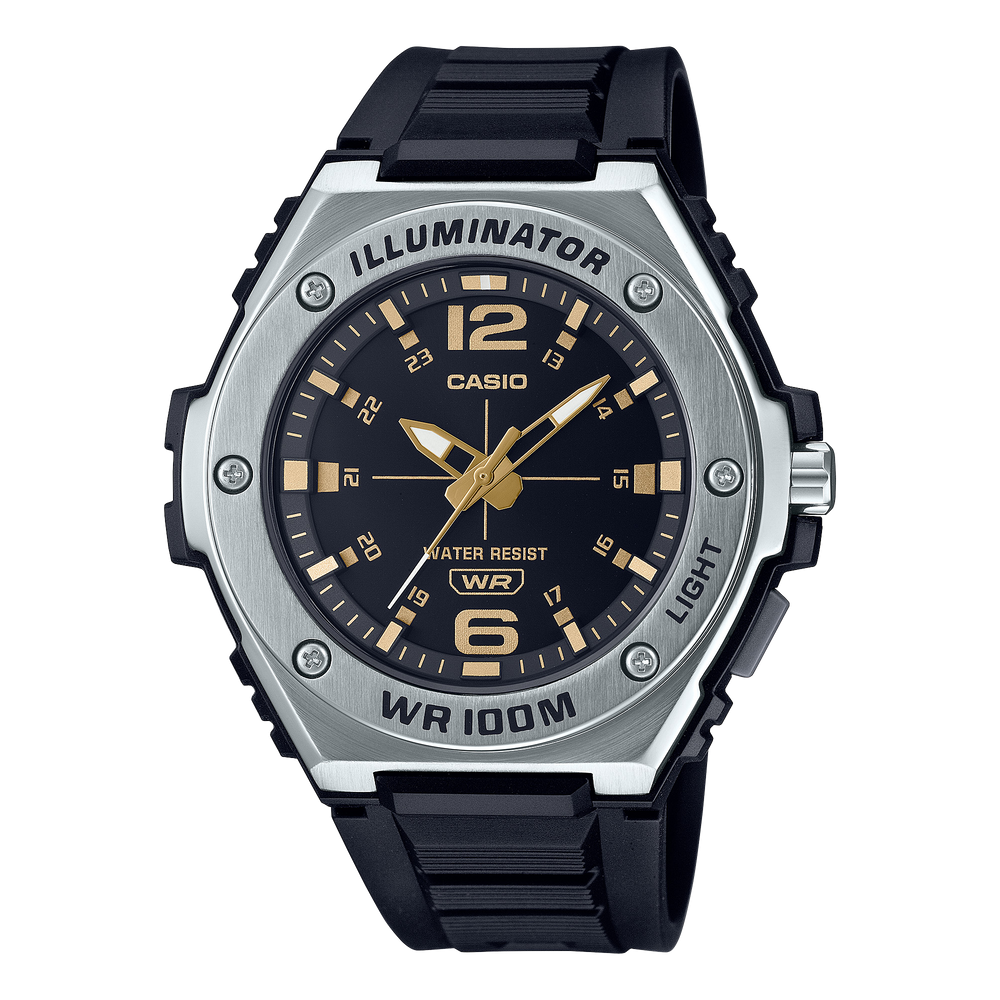MWA100H-1A2V | Silver And Black Analog Men's Watch - Casio