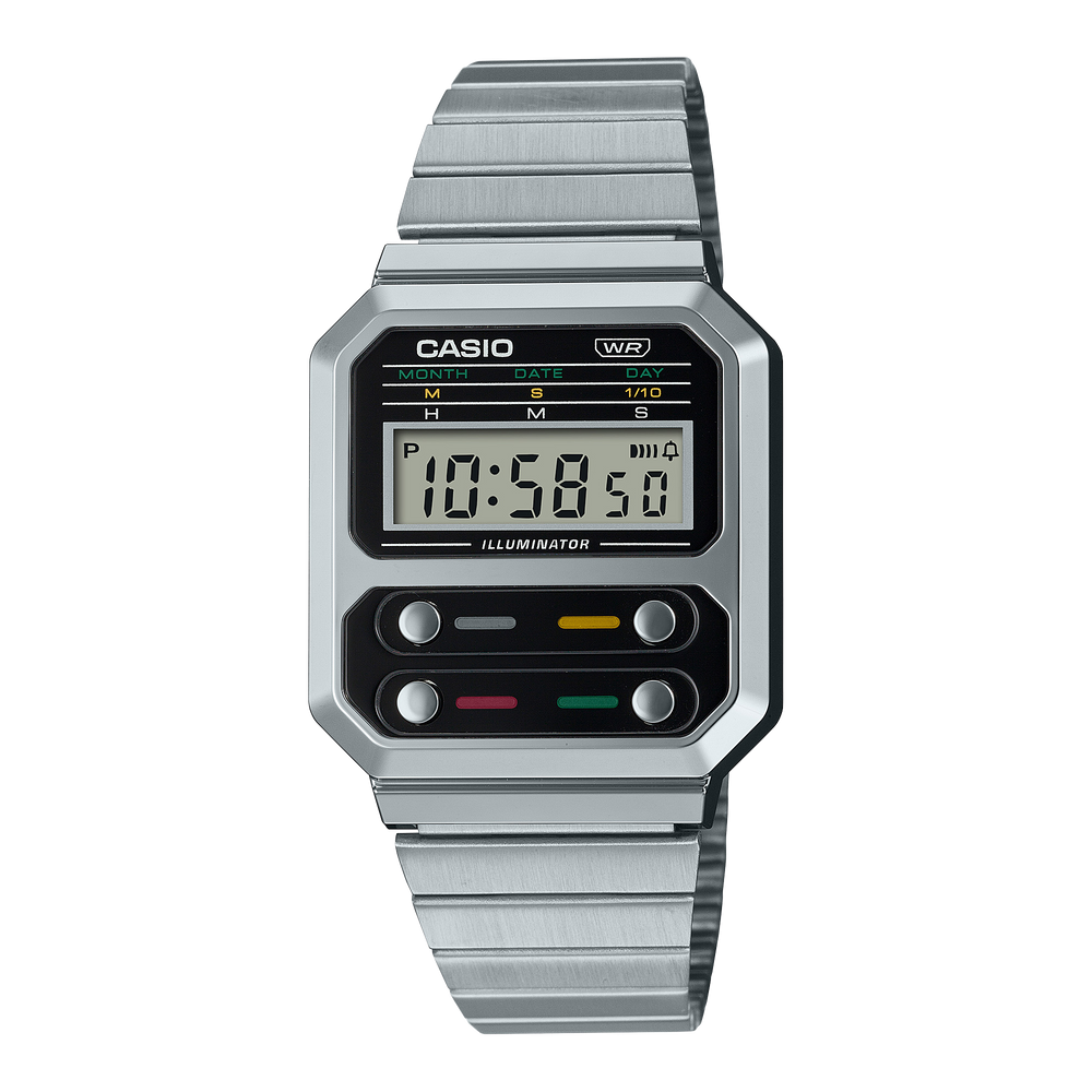 A100WE-1AVT | Vintage Stainless Steel Silver Watch - Casio