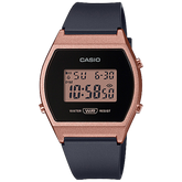 LW204-1A | Black and Rose Gold Digital Watch - Casio