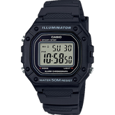 W218H-1AV | Black Digital Men's 50m Water Resistance Watch - Casio