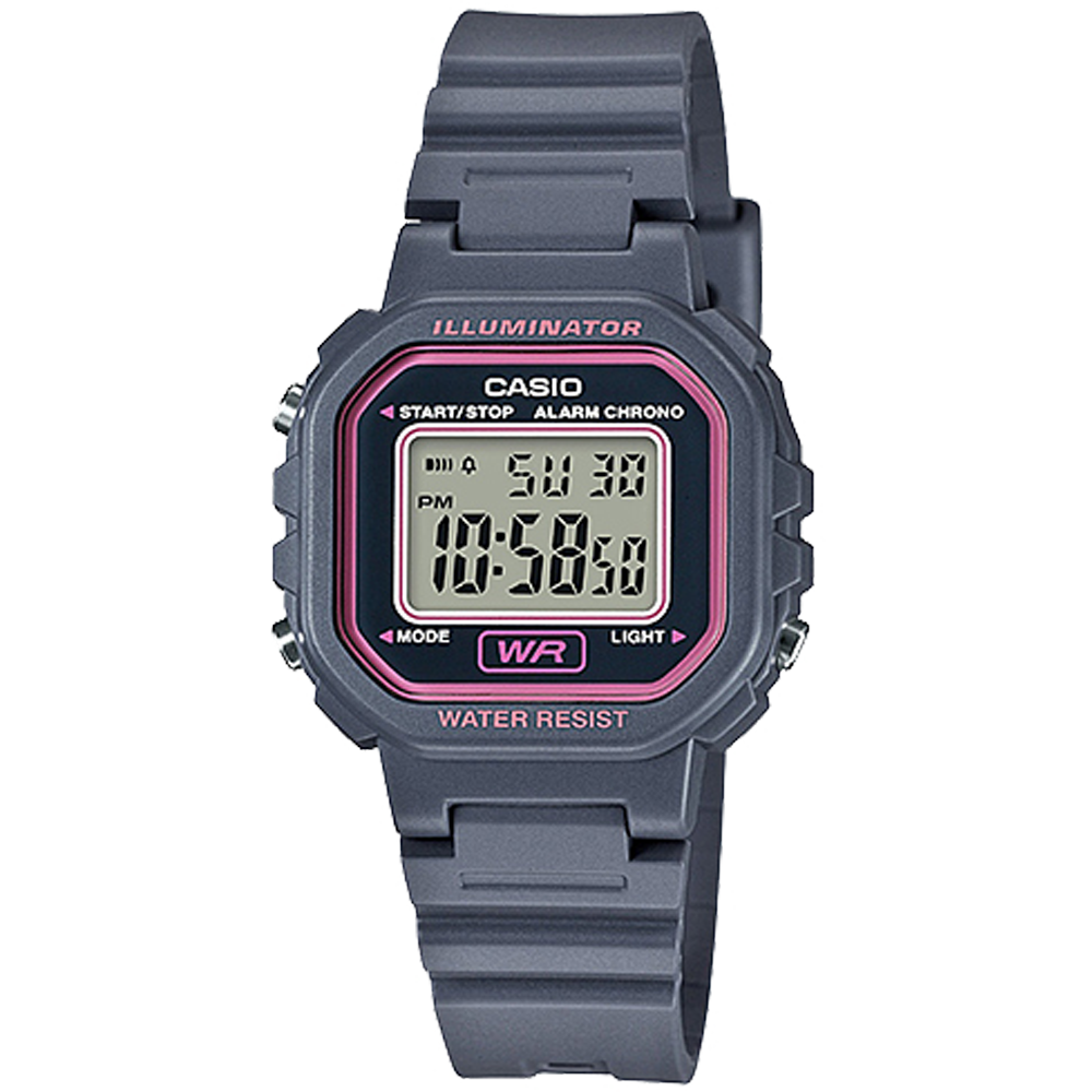 LA20WH-8A | Grey and Pink Digital Watch - Casio