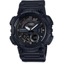 AEQ110W-1BV | Analog-Digital Midnight Black Watch - Casio