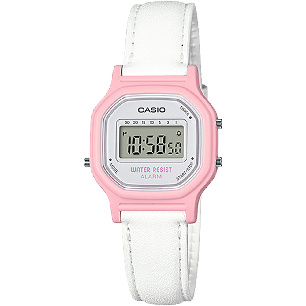 LA11WL-4A | White and Pink Digital Watch - Casio