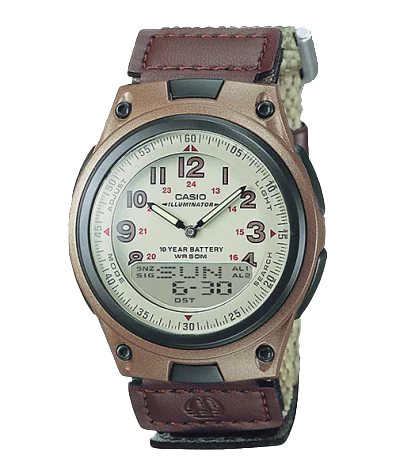 AW80V-5BV | Analog-Digital Brown Watch - Casio