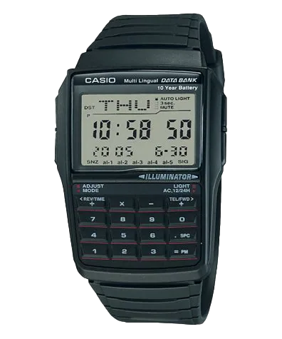 DBC32-1A | Black Data Bank Watch - Casio
