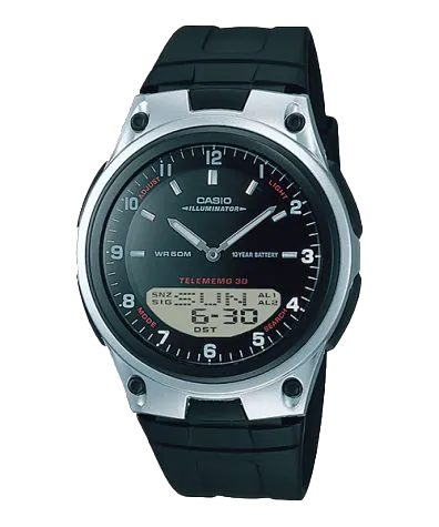AW80-1AV | Analog-Digital Black with Silver Watch - Casio