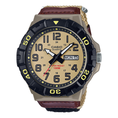 MRW210HB-5BV | Black and Gold Analog Men's Watch - Casio