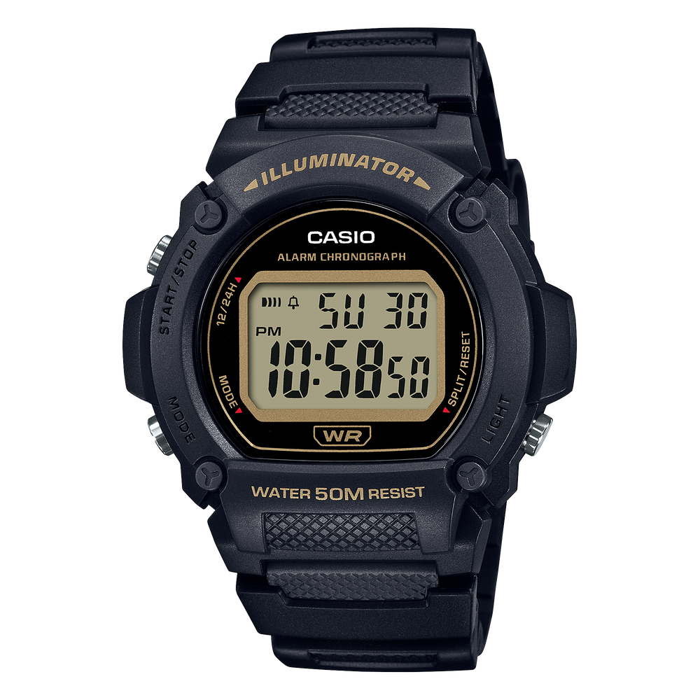 W219H-1A2V | Black Digital Men's Watch - Casio
