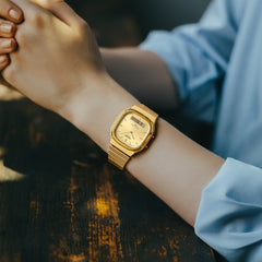 AQ240EG-9A | Gold Casio Vintage Watch - Casio