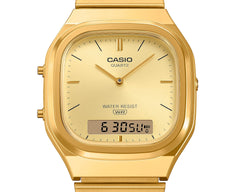 AQ240EG-9A | Gold Casio Vintage Watch - Casio