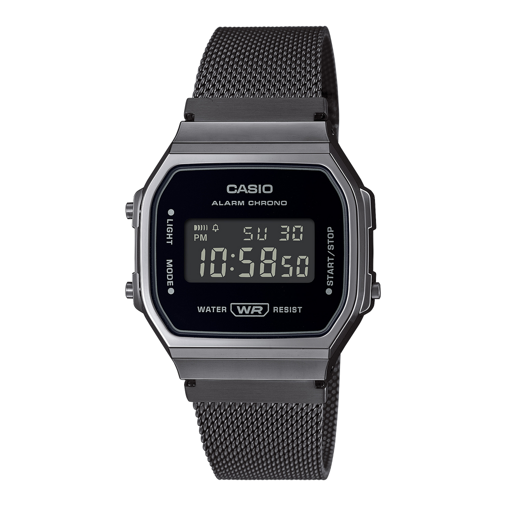 A168WEMB-1BVT | Vintage All Black Digital Watch - Casio