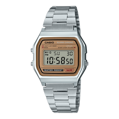 A158WEA-9 | Vintage Silver and Gold Metal Watch - Casio