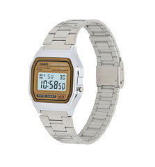 A158WEA-9 | Vintage Silver and Gold Metal Watch - Casio