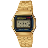 A159WGEA-1VT | Vintage Gold and Black Metal Watch - Casio