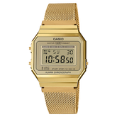 A700WMG-9AVT | Vintage Full Gold Metal Watch - Casio