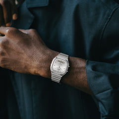 AQ-240E-7A | Vintage Silver Watch with Dual Time - Casio