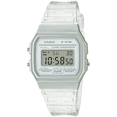 F91WS-7 | White Translucent Digital Watch - Casio