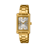 LTP1234PGC-7A | LTP Gold Rectangular Dress Watch - Casio