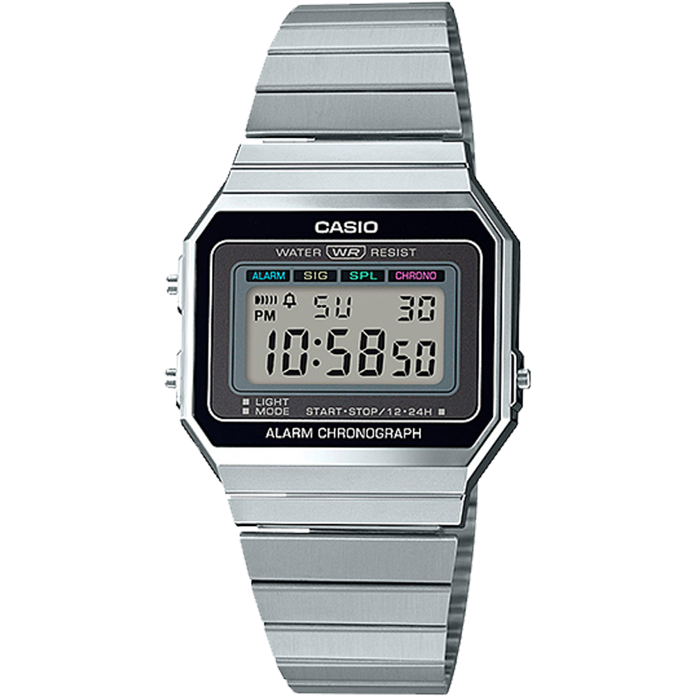 A700W-1A | Vintage Stainless Steel Silver Watch - Casio