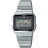 A700W-1A | Vintage Stainless Steel Silver Watch - Casio