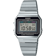 A700W-1A | Vintage Stainless Steel Silver Watch - Casio