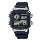 AE1200WH-1CV | Illuminator Black-Silver Digital Watch - Casio