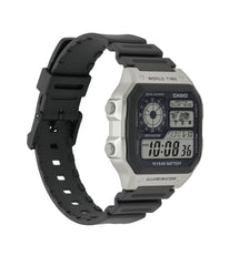 AE1200WH-1CV | Illuminator Black-Silver Digital Watch - Casio