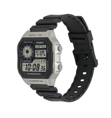 AE1200WH-1CV | Illuminator Black-Silver Digital Watch - Casio