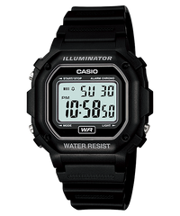 F108WH-1A | All Black Digital Watch - Casio