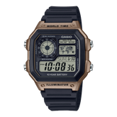 AE1200WH-5AV | Illuminator Black and Brown Digital Watch - Casio
