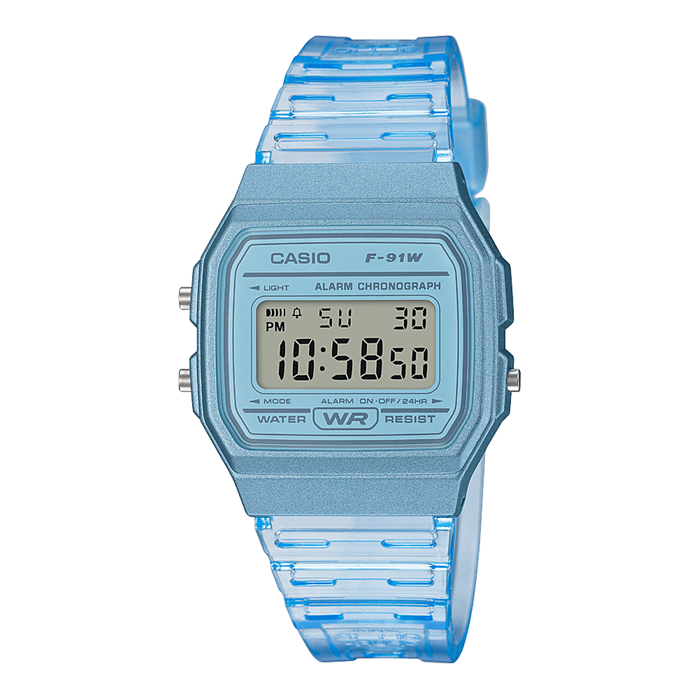 F91WS-2 | Blue Translucent Digital Watch - Casio