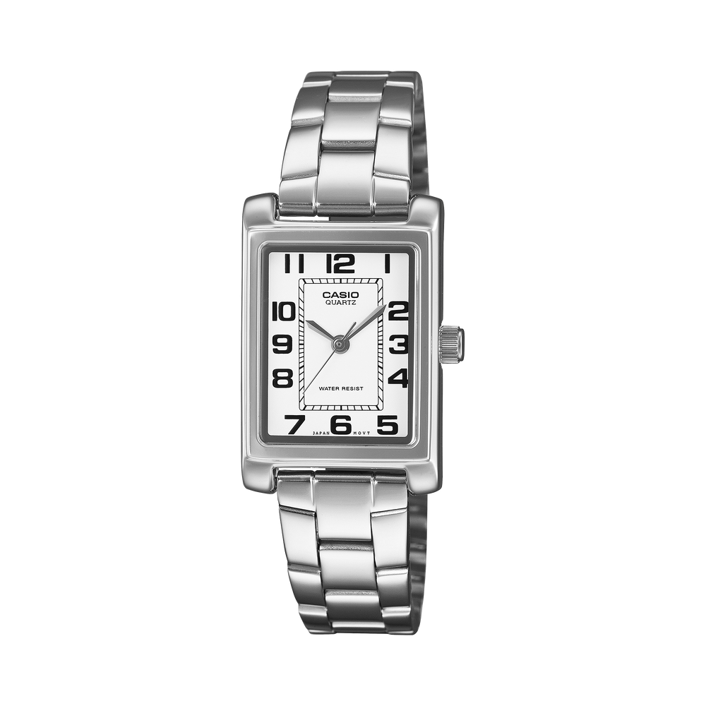 LTP1234PDC-7B | Casio LTP Silver Rectangular Watch - Casio