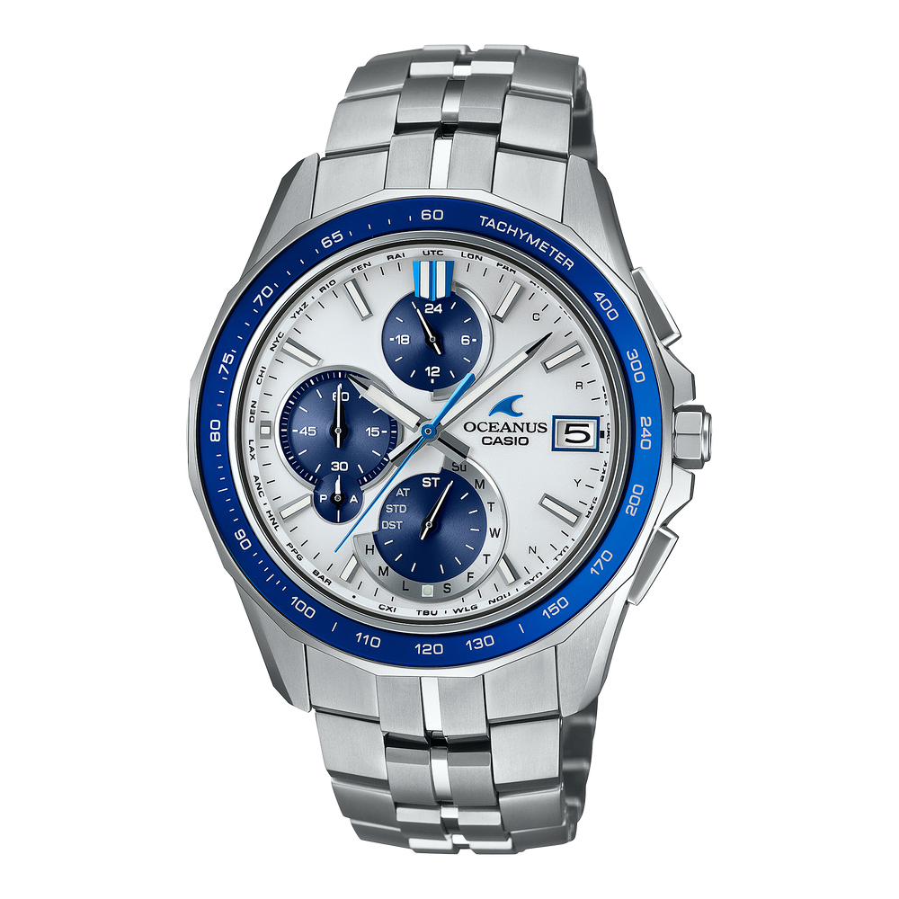 OCWS7000D-7A | OCEANUS Manta Blue, Light blue - Casio