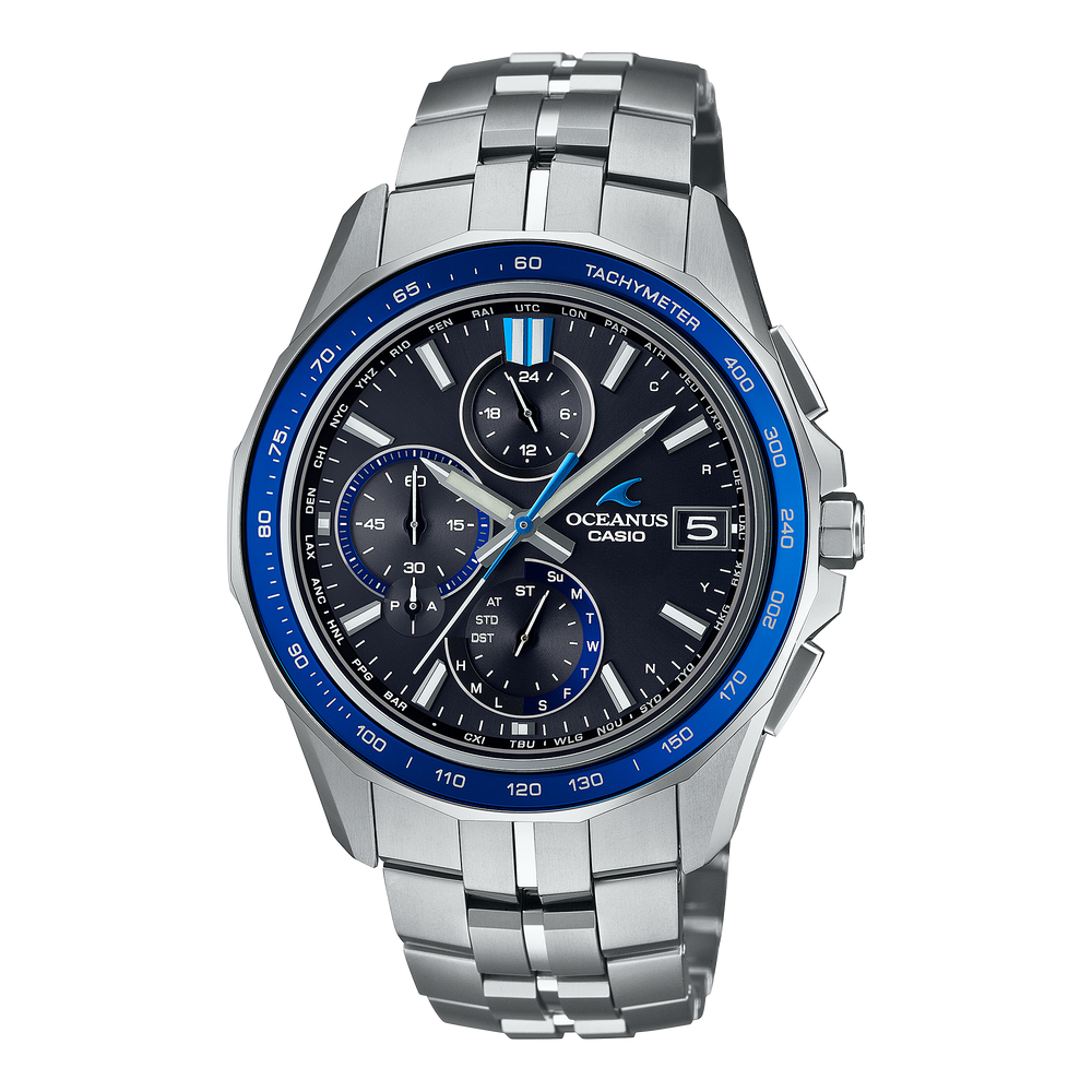 OCWS7000-1A | OCEANUS Manta Blue, Light blue - Casio