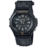 FT500WC-1BV | Black Leather Analog Watch - Casio