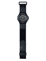 FT500WC-1BV | Black Leather Analog Watch - Casio