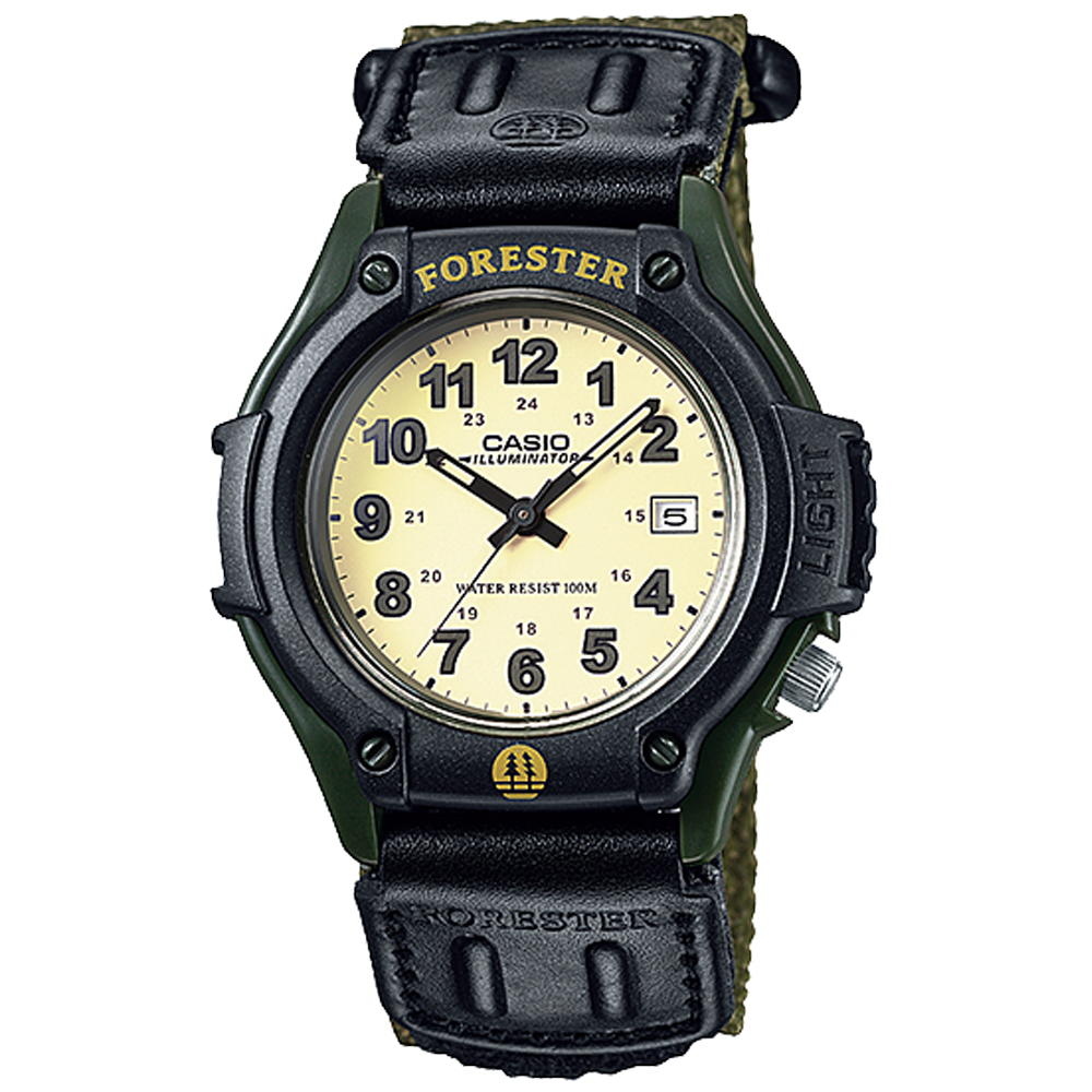 FT500WC-3BV | Green Leather Analog Watch - Casio