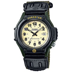 FT500WC-3BV | Green Leather Analog Watch - Casio
