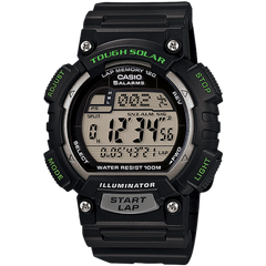 STLS100H-1AV | Tough Solar - Black Digital Men's Watch - Casio