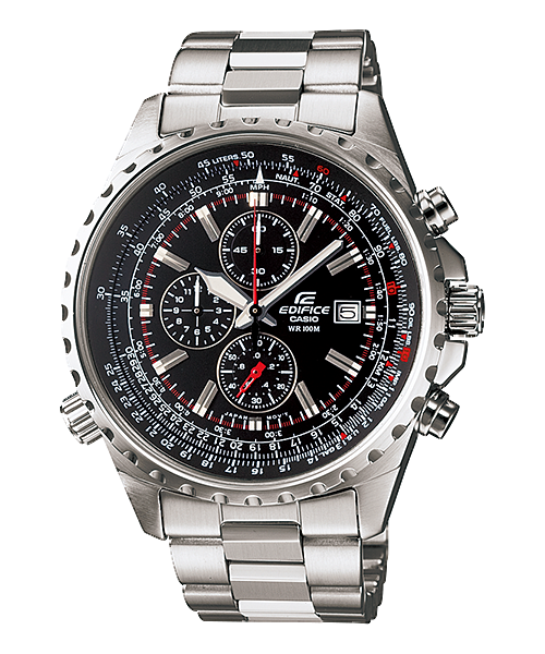 EF527D-1AV | Silver Chronograph Men's Watch EDIFICE - Casio