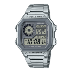 AE1200WHD7AV | Illuminator All Silver Digital Watch - Casio