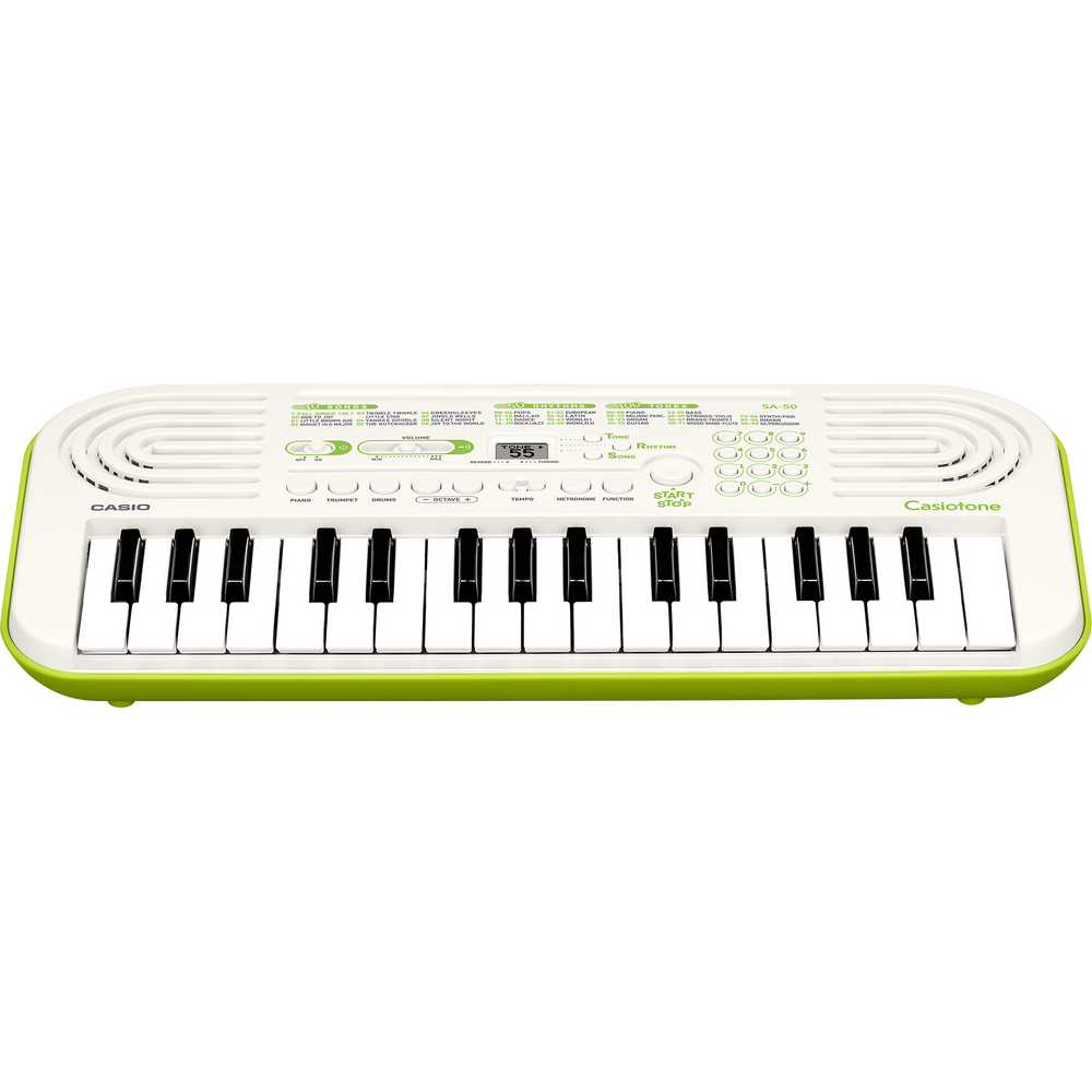 SA-50 | White and Green Mini Keyboard for kids - Casio