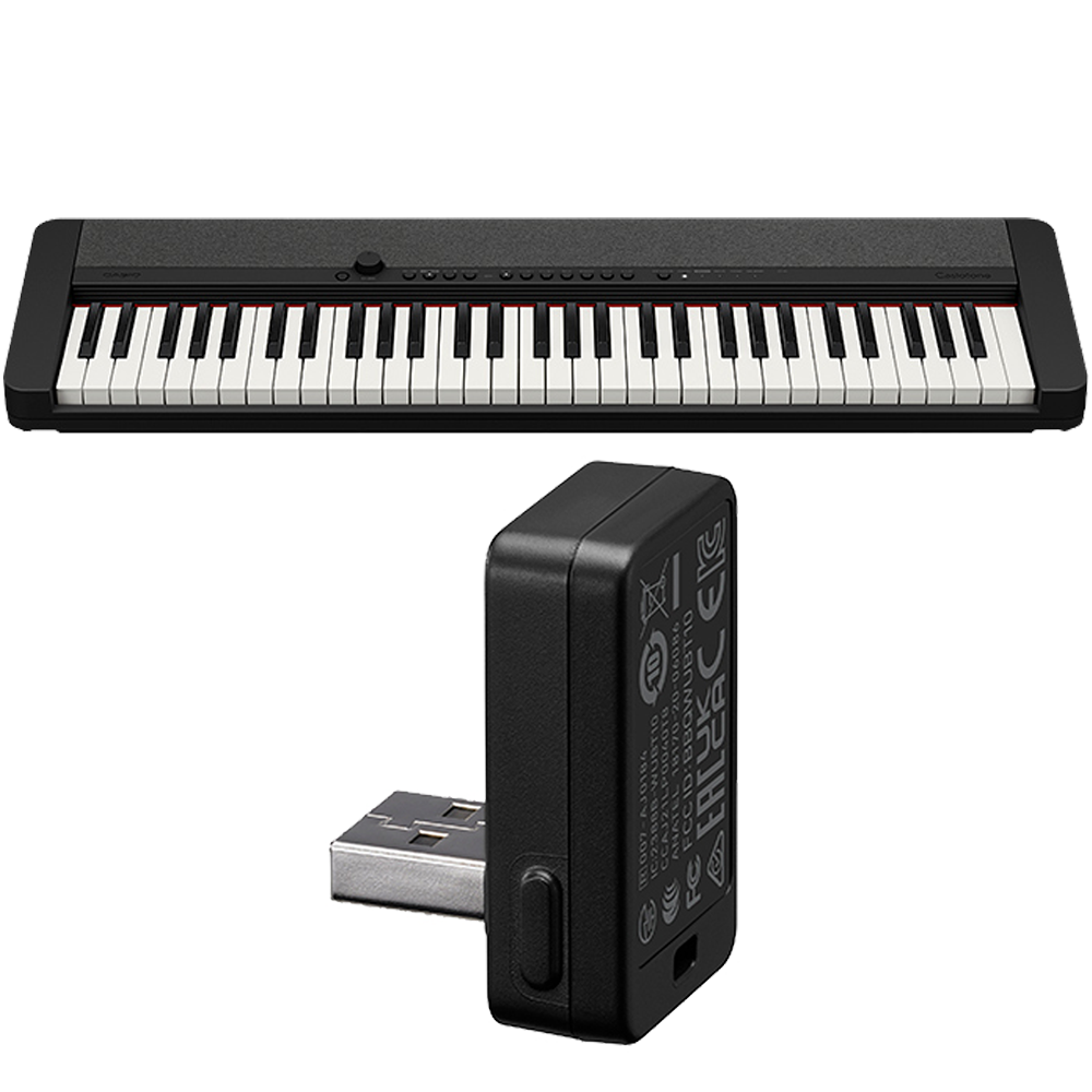CTS1BKBT | Casiotone Black Portable Keyboard with Wireless Adaptor - Casio